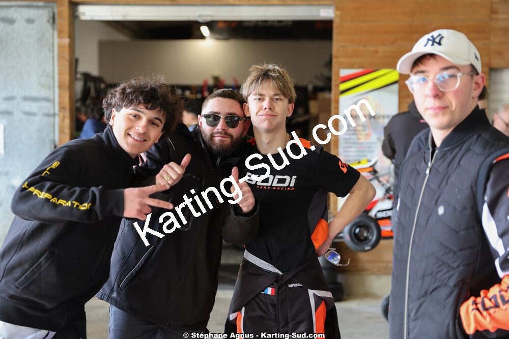 Evan MAINIER — 1 & 2/03/2025 : 1ère manche du Championnat du Sud au Pôle Mécanique Karting d’Alès (photos Stéphane Agnus) 2025 — karting