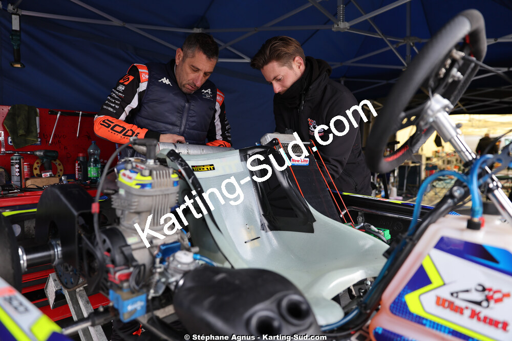 Sébastien ANDRES — 1 & 2/03/2025 : 1ère manche du Championnat du Sud au Pôle Mécanique Karting d’Alès (photos Stéphane Agnus) 2025 — karting