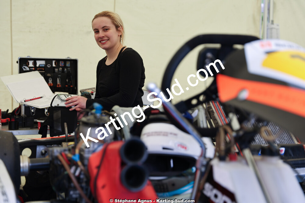 Laura BOURGUET — 1 & 2/03/2025 : 1ère manche du Championnat du Sud au Pôle Mécanique Karting d’Alès (photos Stéphane Agnus) 2025 — karting