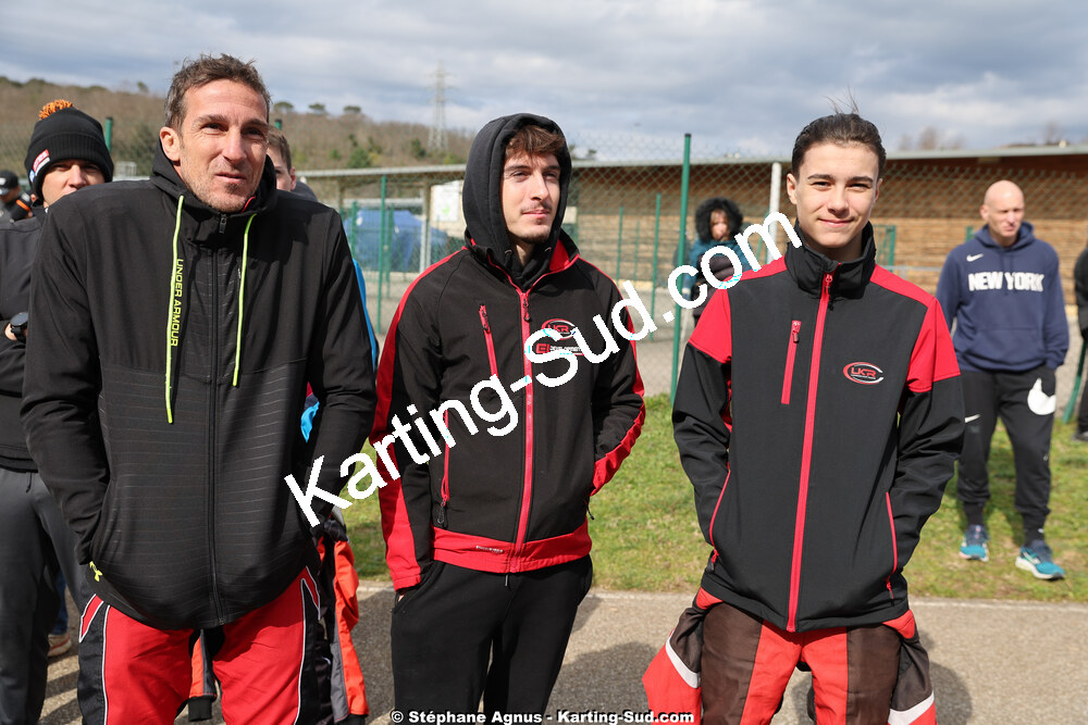 Enzo LACREUSE, Vincent REBBERT — 1 & 2/03/2025 : 1ère manche du Championnat du Sud au Pôle Mécanique Karting d’Alès (photos Stéphane Agnus) 2025 — karting