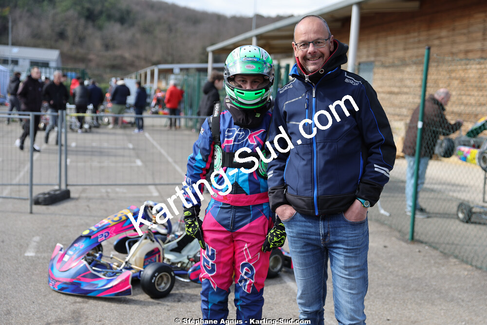 Gérard SAINT-ARROMAN, Julien SAINT-ARROMAN — 1 & 2/03/2025 : 1ère manche du Championnat du Sud au Pôle Mécanique Karting d’Alès (photos Stéphane Agnus) 2025 — karting