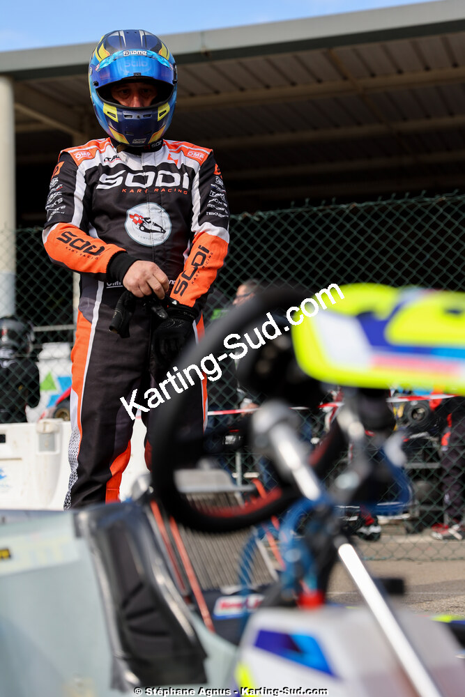 Sébastien ANDRES — 1 & 2/03/2025 : 1ère manche du Championnat du Sud au Pôle Mécanique Karting d’Alès (photos Stéphane Agnus) 2025 — karting