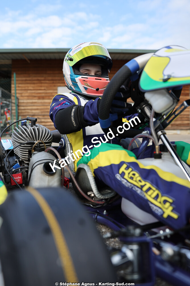 Mathis MESPOULEDE — 1 & 2/03/2025 : 1ère manche du Championnat du Sud au Pôle Mécanique Karting d’Alès (photos Stéphane Agnus) 2025 — karting