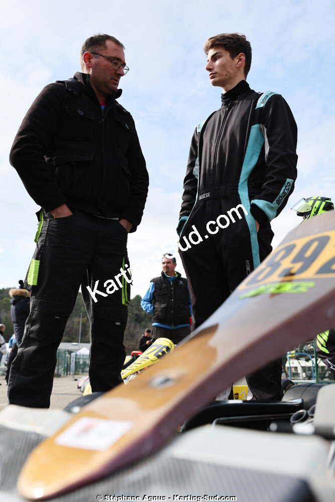 Gregory CAZAJOUS — 1 & 2/03/2025 : 1ère manche du Championnat du Sud au Pôle Mécanique Karting d’Alès (photos Stéphane Agnus) 2025 — karting