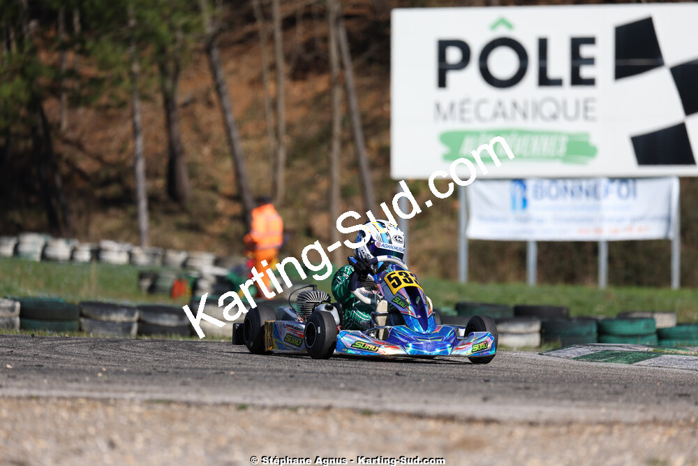1 & 2/03/2025 : 1ère manche du Championnat du Sud au Pôle Mécanique Karting d’Alès (photos Stéphane Agnus) 2025 — karting