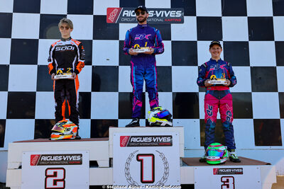 Evan MAINIER, Julien SAINT-ARROMAN, Steven SERVANT — 29 & 30/03/2025 : 2ème manche du Championnat du Sud au circuit d’Aigues-Vives (photos Stéphane Agnus) 2025 — karting