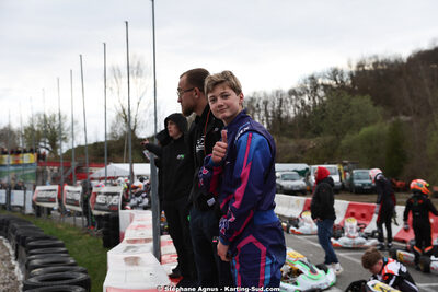 Gabriel GERDIL — 29 & 30/03/2025 : 2ème manche du Championnat du Sud au circuit d’Aigues-Vives (photos Stéphane Agnus) 2025 — karting