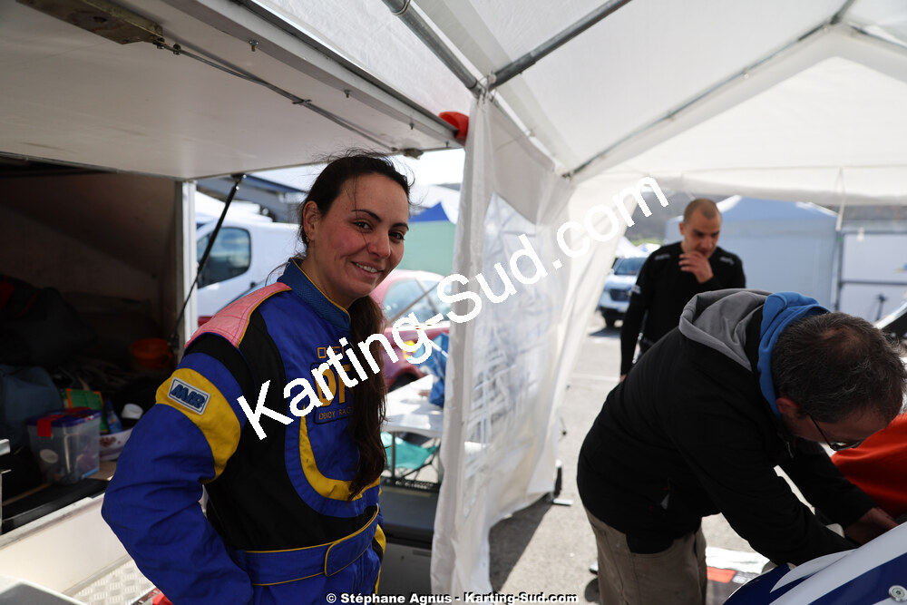 Leslie MARIE — 29 & 30/03/2025 : 2ème manche du Championnat du Sud au circuit d’Aigues-Vives (photos Stéphane Agnus) 2025 — karting