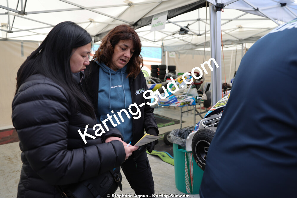 Sandrine SUAU — 29 & 30/03/2025 : 2ème manche du Championnat du Sud au circuit d’Aigues-Vives (photos Stéphane Agnus) 2025 — karting