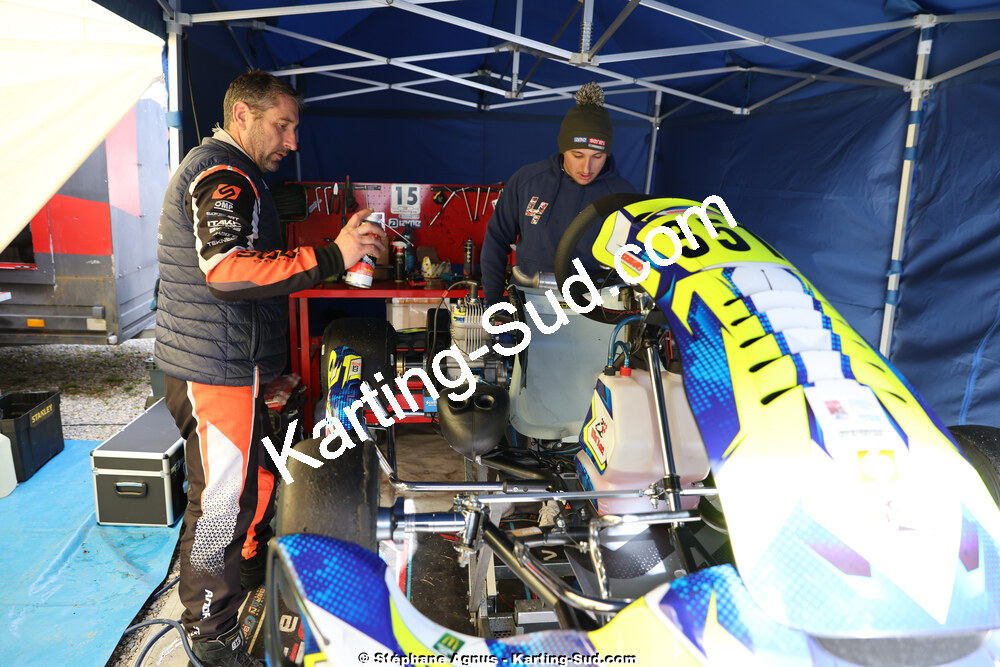 Noann ANDRES, Sébastien ANDRES — 29 & 30/03/2025 : 2ème manche du Championnat du Sud au circuit d’Aigues-Vives (photos Stéphane Agnus) 2025 — karting