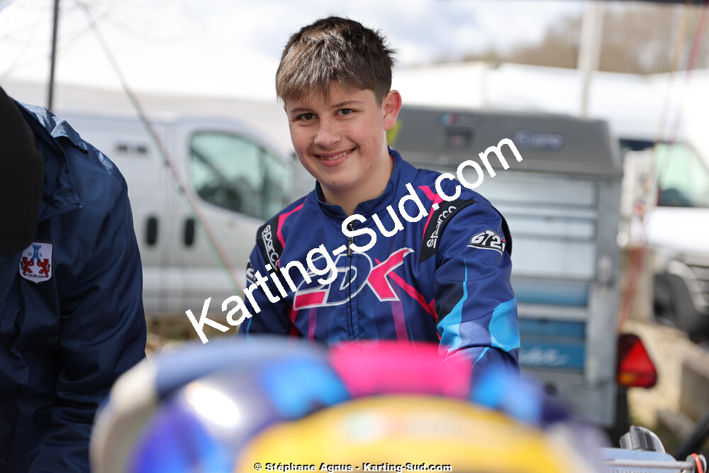 Julien SAINT-ARROMAN — 29 & 30/03/2025 : 2ème manche du Championnat du Sud au circuit d’Aigues-Vives (photos Stéphane Agnus) 2025 — karting