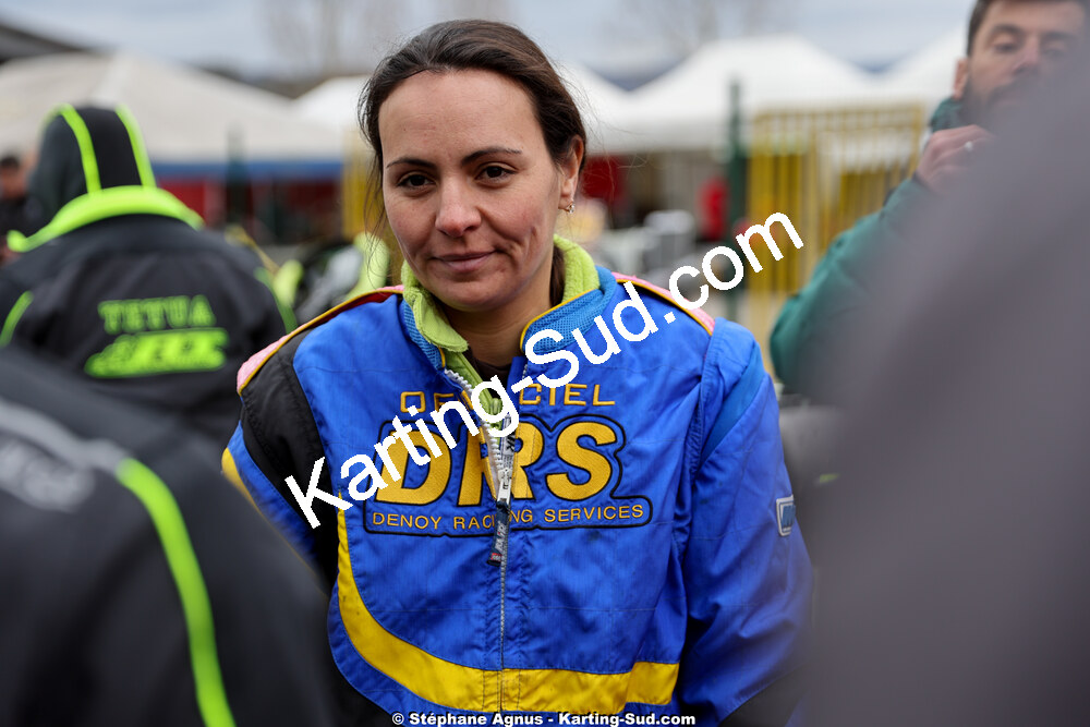 Leslie MARIE — 29 & 30/03/2025 : 2ème manche du Championnat du Sud au circuit d’Aigues-Vives (photos Stéphane Agnus) 2025 — karting