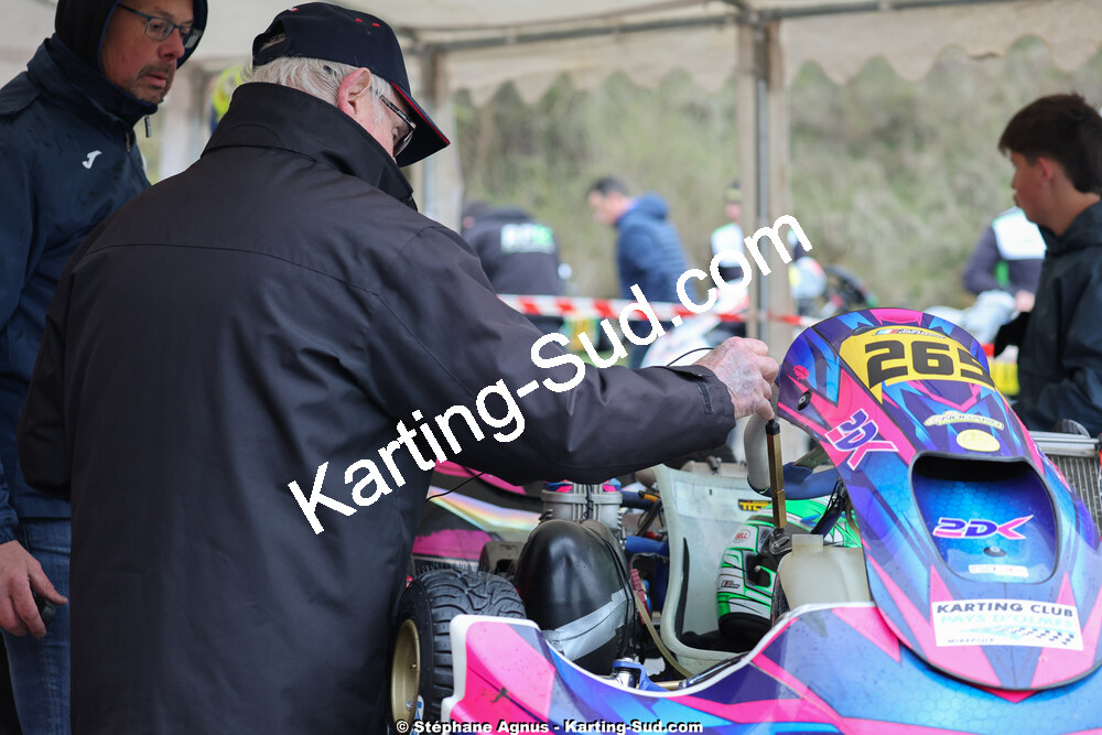 Gérard SAINT-ARROMAN — 29 & 30/03/2025 : 2ème manche du Championnat du Sud au circuit d’Aigues-Vives (photos Stéphane Agnus) 2025 — karting