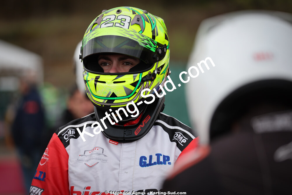 Sacha CATALA — 29 & 30/03/2025 : 2ème manche du Championnat du Sud au circuit d’Aigues-Vives (photos Stéphane Agnus) 2025 — karting