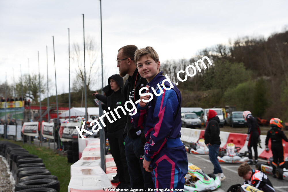 Gabriel GERDIL — 29 & 30/03/2025 : 2ème manche du Championnat du Sud au circuit d’Aigues-Vives (photos Stéphane Agnus) 2025 — karting