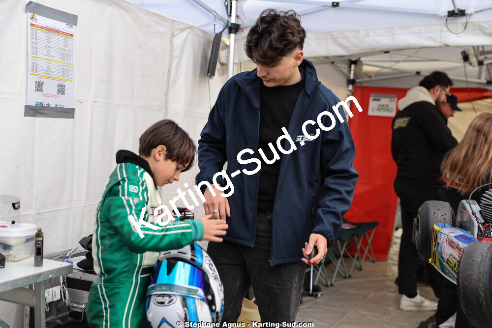 Lorenzo SUAU — 29 & 30/03/2025 : 2ème manche du Championnat du Sud au circuit d’Aigues-Vives (photos Stéphane Agnus) 2025 — karting