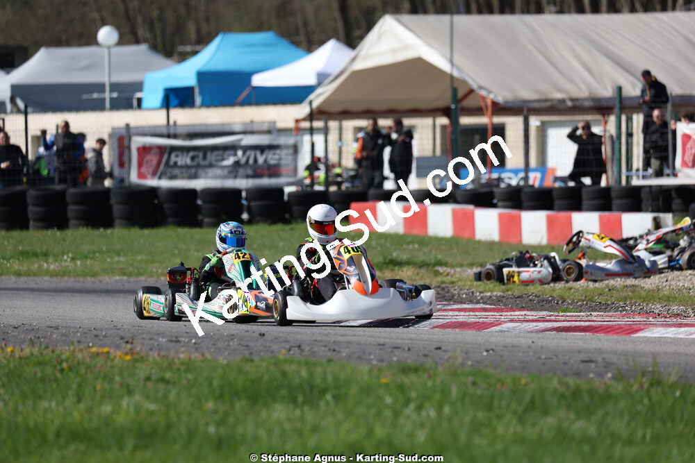 29 & 30/03/2025 : 2ème manche du Championnat du Sud au circuit d’Aigues-Vives (photos Stéphane Agnus) 2025 — karting