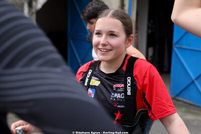 Charline CORDIER — 26 & 27/04/2025 : 3ème manche du Championnat du Sud au circuit Fun Kart Brissac (photos Stéphane Agnus) 2025 — karting