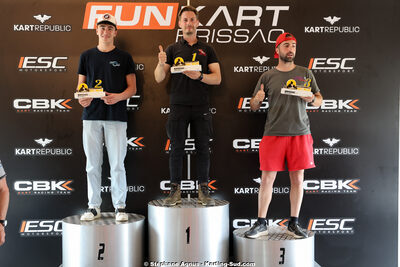 Quentin PAGES, Tanguy MUNOZ, Yohan SOGUEL — 26 & 27/04/2025 : 3ème manche du Championnat du Sud au circuit Fun Kart Brissac (photos Stéphane Agnus) 2025 — karting