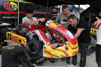 Eric CATALA, Lionel BEYRIA, Sacha CATALA — 26 & 27/04/2025 : 3ème manche du Championnat du Sud au circuit Fun Kart Brissac (photos Stéphane Agnus) 2025 — karting
