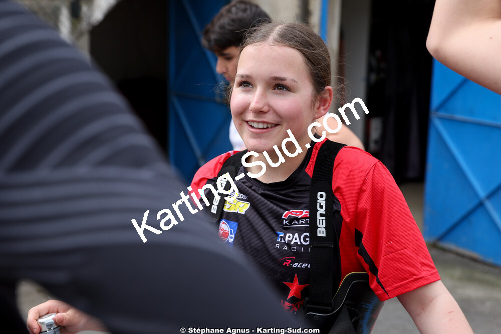 Charline CORDIER — 26 & 27/04/2025 : 3ème manche du Championnat du Sud au circuit Fun Kart Brissac (photos Stéphane Agnus) 2025 — karting