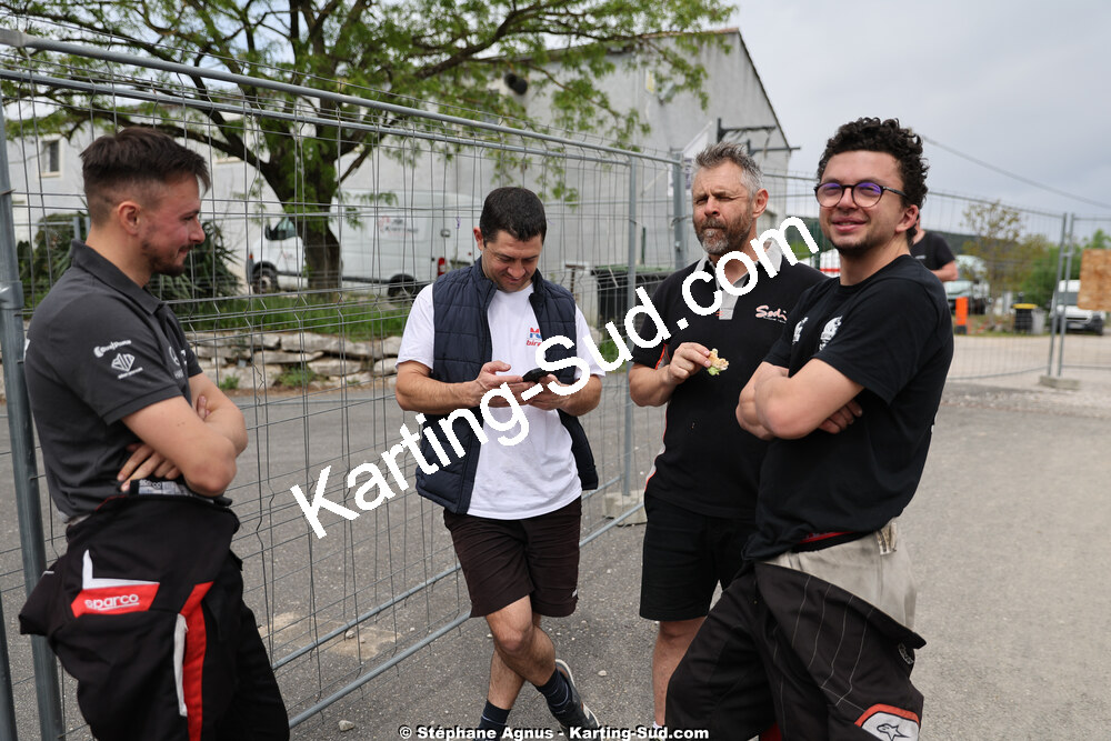 Arthur EHRET, Franck CAPELETTO, Julien TARROUX — 26 & 27/04/2025 : 3ème manche du Championnat du Sud au circuit Fun Kart Brissac (photos Stéphane Agnus) 2025 — karting