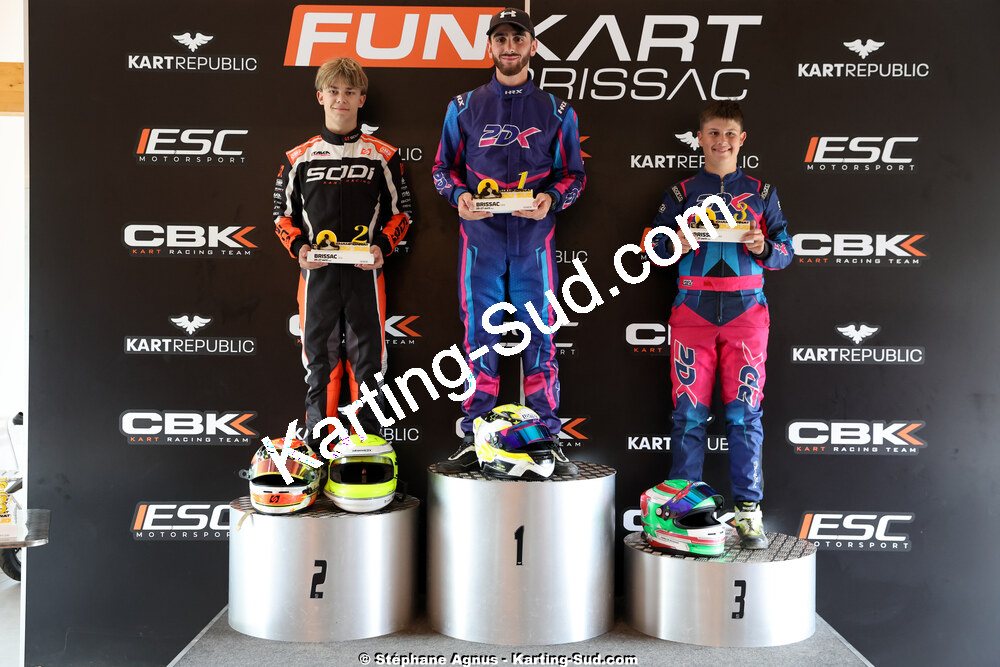 Evan MAINIER, Julien SAINT-ARROMAN, Steven SERVANT — 26 & 27/04/2025 : 3ème manche du Championnat du Sud au circuit Fun Kart Brissac (photos Stéphane Agnus) 2025 — karting