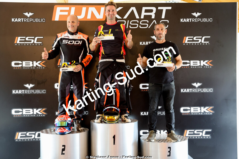 Didier LAUNAY, Franck AYMARD, Sébastien ANDRES — 26 & 27/04/2025 : 3ème manche du Championnat du Sud au circuit Fun Kart Brissac (photos Stéphane Agnus) 2025 — karting