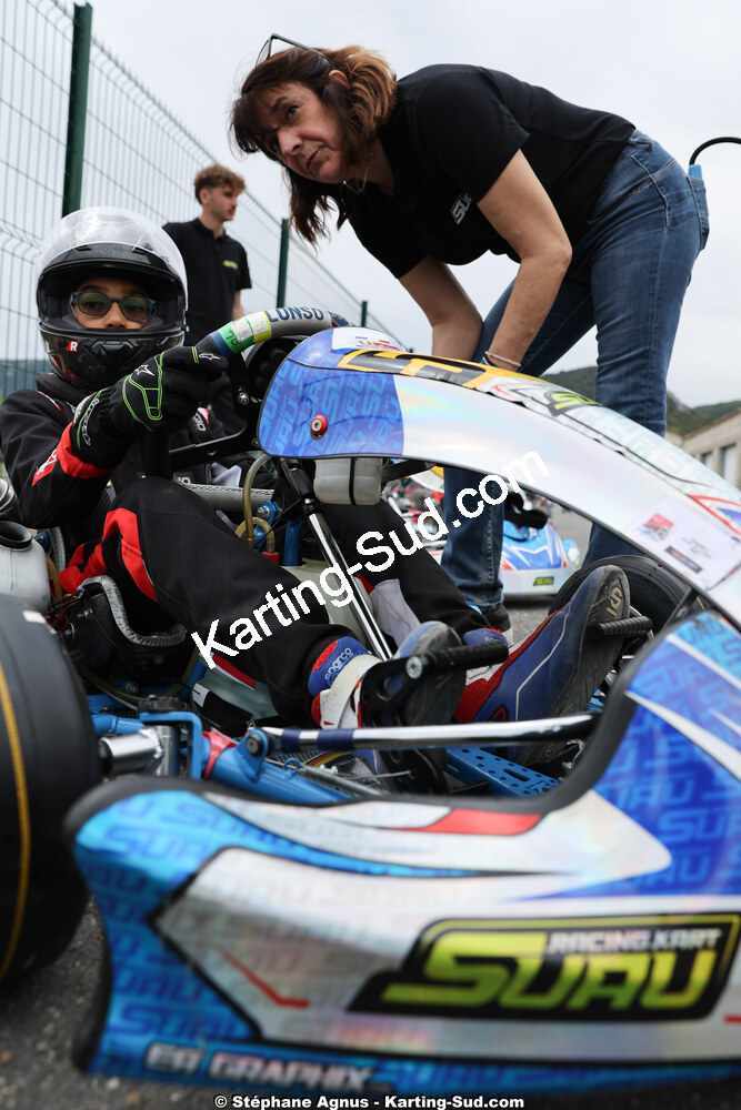 Sandrine SUAU — 26 & 27/04/2025 : 3ème manche du Championnat du Sud au circuit Fun Kart Brissac (photos Stéphane Agnus) 2025 — karting