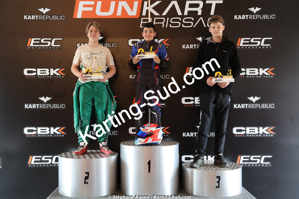 Andy DIAZ, Marcel LIMOUSIN, Tom BOUJAREL — 26 & 27/04/2025 : 3ème manche du Championnat du Sud au circuit Fun Kart Brissac (photos Stéphane Agnus) 2025 — karting