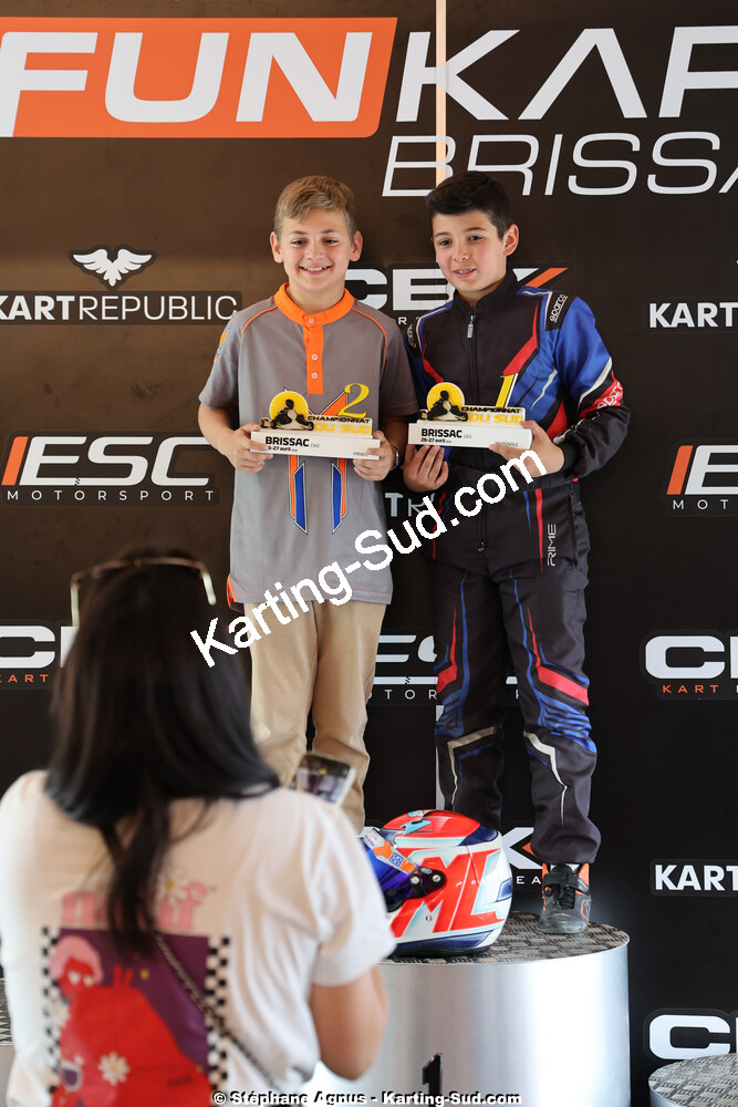 Arthur BENOIT, Marcel LIMOUSIN — 26 & 27/04/2025 : 3ème manche du Championnat du Sud au circuit Fun Kart Brissac (photos Stéphane Agnus) 2025 — karting