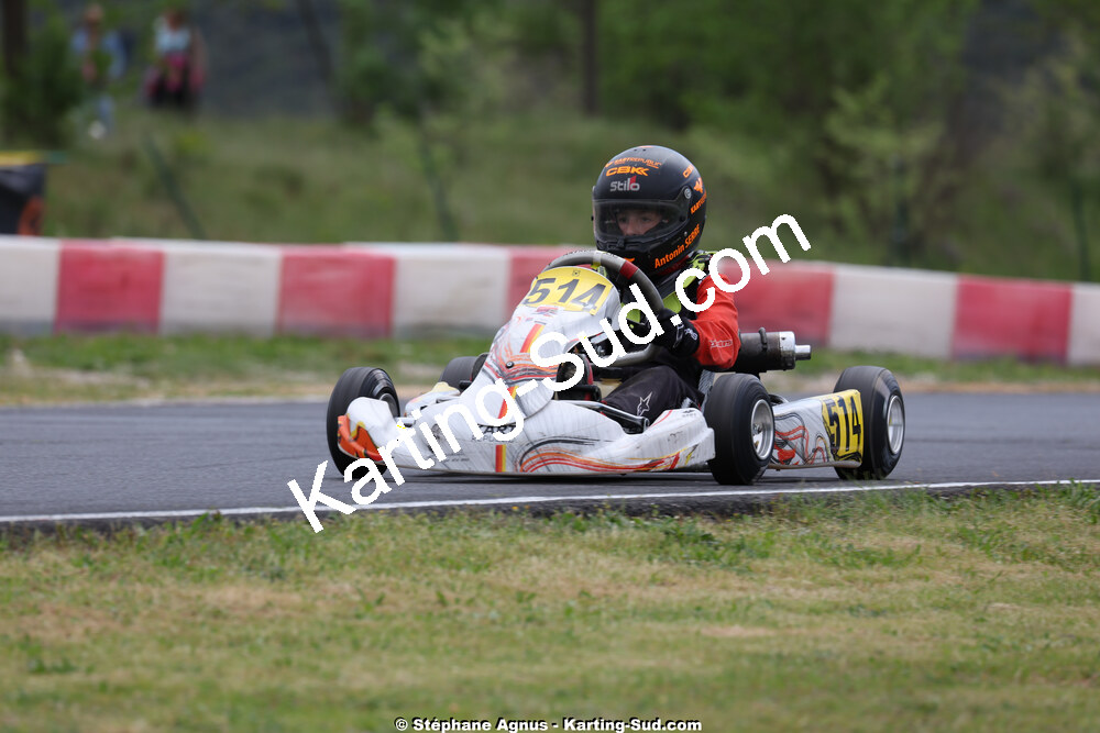 Antonin SERRE — 26 & 27/04/2025 : 3ème manche du Championnat du Sud au circuit Fun Kart Brissac (photos Stéphane Agnus) 2025 — karting