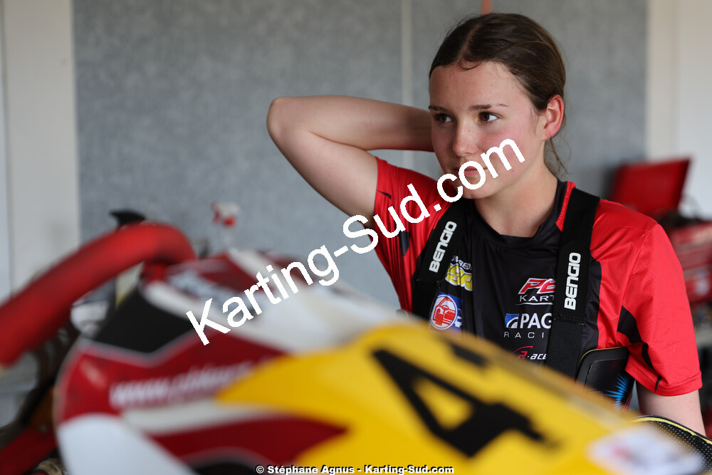 Charline CORDIER — 26 & 27/04/2025 : 3ème manche du Championnat du Sud au circuit Fun Kart Brissac (photos Stéphane Agnus) 2025 — karting