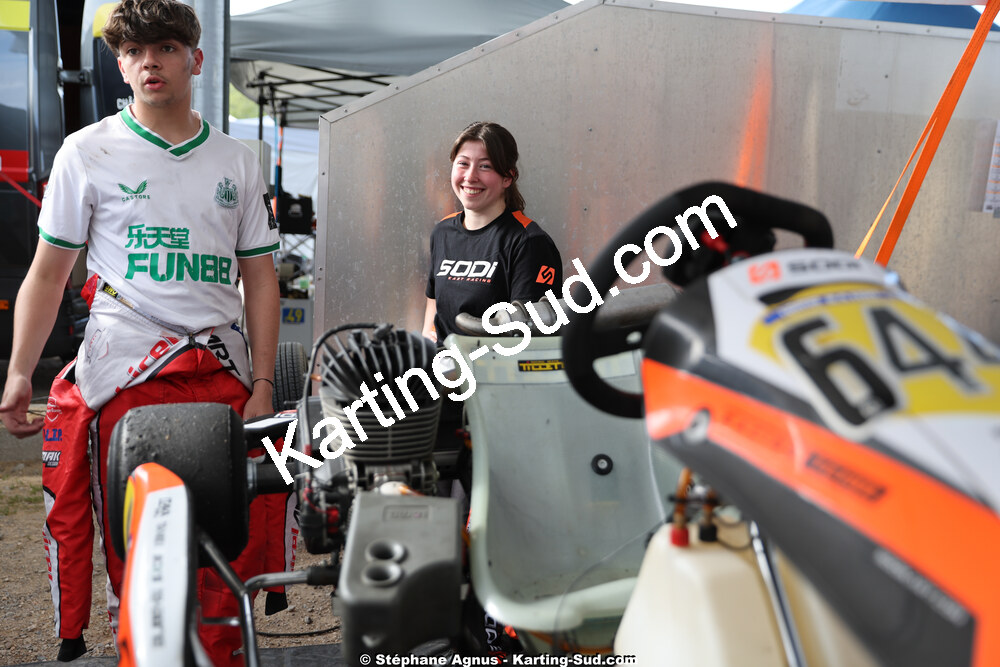 Laurena PEREIRA, Sacha CATALA — 26 & 27/04/2025 : 3ème manche du Championnat du Sud au circuit Fun Kart Brissac (photos Stéphane Agnus) 2025 — karting