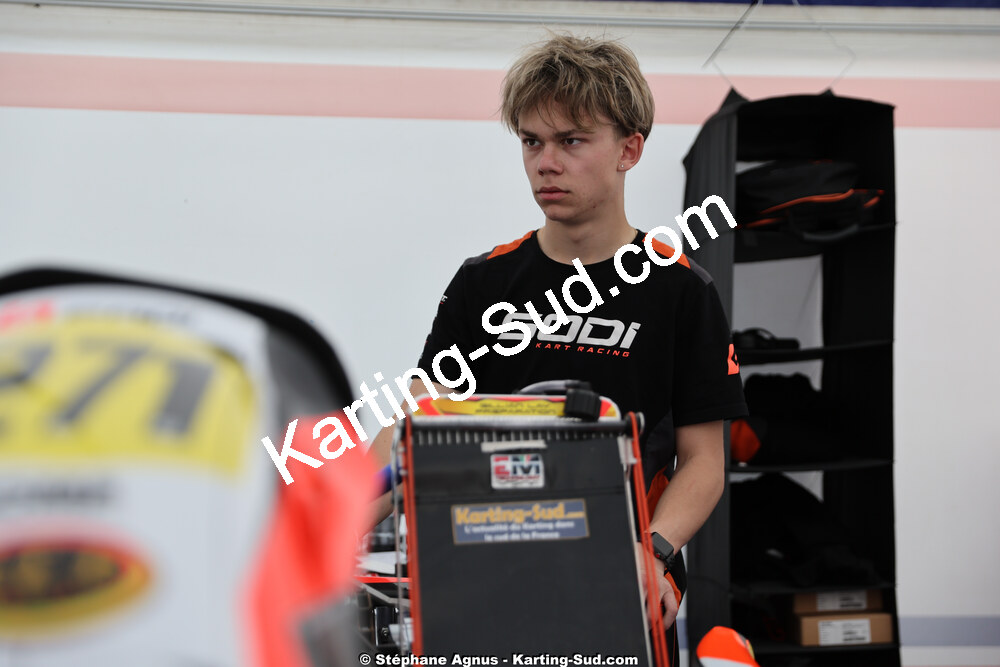 Evan MAINIER — 26 & 27/04/2025 : 3ème manche du Championnat du Sud au circuit Fun Kart Brissac (photos Stéphane Agnus) 2025 — karting