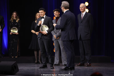 Isack HADJAR — 18/12/2025 : Soirée des Trophées du Sport Automobile de la FFSA (photos Stéphane Agnus) 2025 — karting