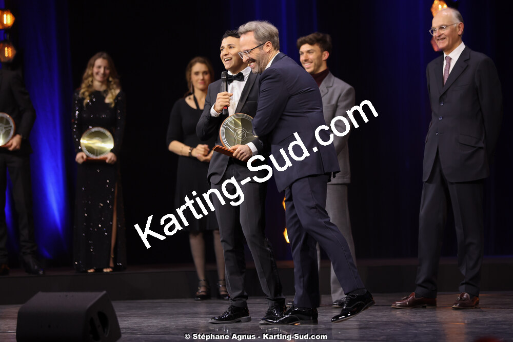 Isack HADJAR — 18/12/2025 : Soirée des Trophées du Sport Automobile de la FFSA (photos Stéphane Agnus) 2025 — karting