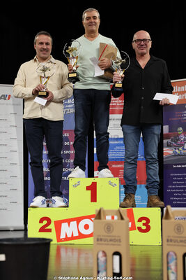 David GALEA, Patrick BROVIA, Thierry DESFORET — 17/01/2026 : Remise des Prix 2025 de la Ligue de Karting Nouvelle Aquitaine Sud (photos Stéphane Agnus) 2026 — karting