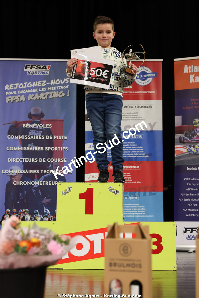 Leny MARES — 17/01/2026 : Remise des Prix 2025 de la Ligue de Karting Nouvelle Aquitaine Sud (photos Stéphane Agnus) 2026 — karting