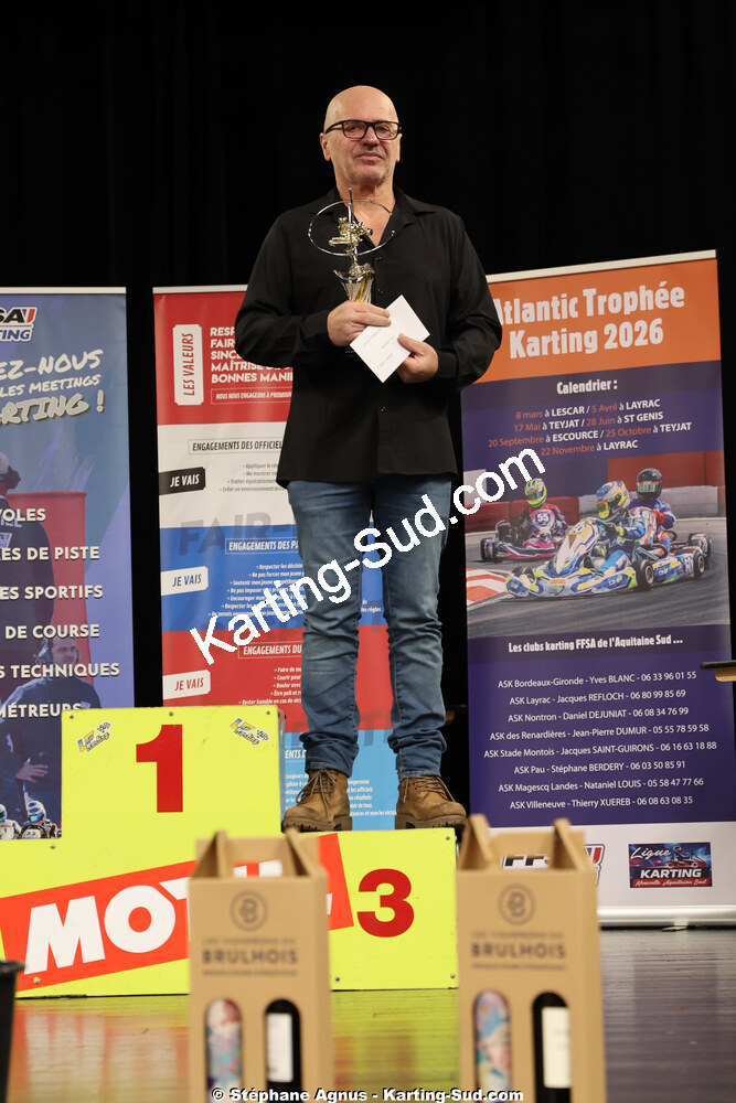 Thierry DESFORET — 17/01/2026 : Remise des Prix 2025 de la Ligue de Karting Nouvelle Aquitaine Sud (photos Stéphane Agnus) 2026 — karting