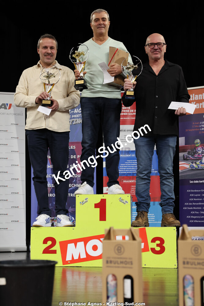 David GALEA, Patrick BROVIA, Thierry DESFORET — 17/01/2026 : Remise des Prix 2025 de la Ligue de Karting Nouvelle Aquitaine Sud (photos Stéphane Agnus) 2026 — karting