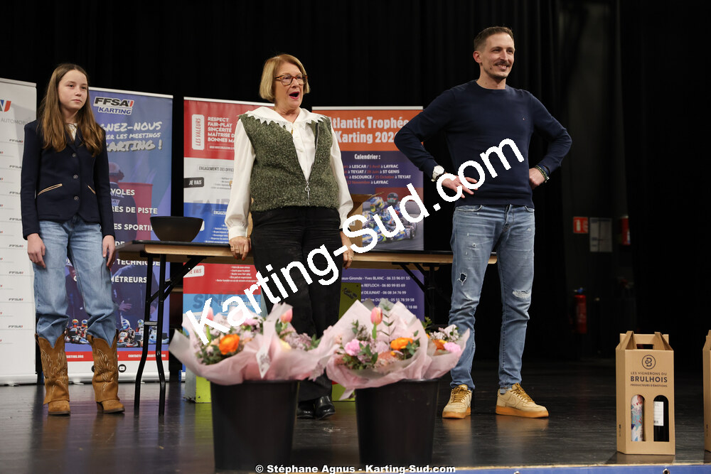 Odette DEJUNIAT, Trystan ROMANZIN — 17/01/2026 : Remise des Prix 2025 de la Ligue de Karting Nouvelle Aquitaine Sud (photos Stéphane Agnus) 2026 — karting