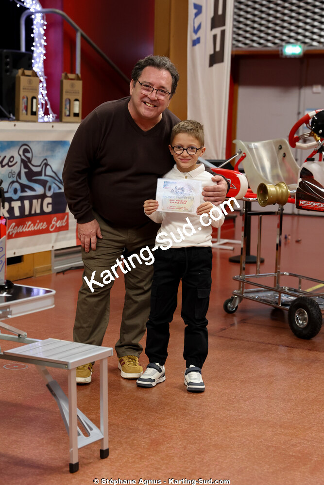 Fabien BLANC, Noé LABRUE — 17/01/2026 : Remise des Prix 2025 de la Ligue de Karting Nouvelle Aquitaine Sud (photos Stéphane Agnus) 2026 — karting
