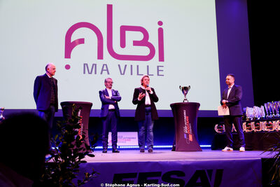 Michel VERGNES, Stéphanie Guiraud-Chaumeil — 18/01/2026 : Remise des Trophées 2025 de la Ligue du Sport Automobile Occitanie-Pyrénées (photos Stéphane Agnus) 2026 — karting