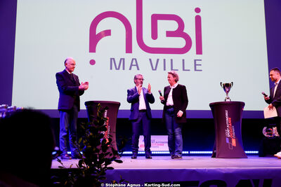 Michel VERGNES, Stéphanie Guiraud-Chaumeil — 18/01/2026 : Remise des Trophées 2025 de la Ligue du Sport Automobile Occitanie-Pyrénées (photos Stéphane Agnus) 2026 — karting