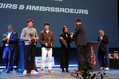 Alexandre MUNOZ, Michel VERGNES, Romain ANDRIOLO — 18/01/2026 : Remise des Trophées 2025 de la Ligue du Sport Automobile Occitanie-Pyrénées (photos Stéphane Agnus) 2026 — karting