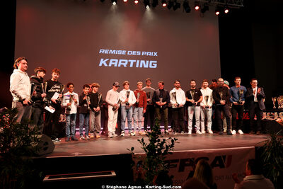 Anthony DELCUROU, Camille DELFAU — 18/01/2026 : Remise des Trophées 2025 de la Ligue du Sport Automobile Occitanie-Pyrénées (photos Stéphane Agnus) 2026 — karting