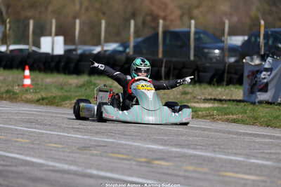 Liam BERDINEL — 28/02 & 01/03/2026 : 1ère manche du Championnat du Sud 2026 à Aigues-Vives (photos Stéphane Agnus) 2026 — karting