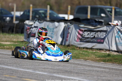 Nathan TAPIA — 28/02 & 01/03/2026 : 1ère manche du Championnat du Sud 2026 à Aigues-Vives (photos Stéphane Agnus) 2026 — karting