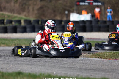 Nicolas GENIN — 28/02 & 01/03/2026 : 1ère manche du Championnat du Sud 2026 à Aigues-Vives (photos Stéphane Agnus) 2026 — karting